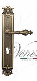 Дверная ручка на планке Venezia Gifestion CYL под цилиндр PL97 (мат. бронза)