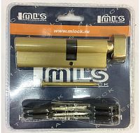Цилиндровый механизм Master Lock 90мм (55х35Т) ключ/вертушка (золото)