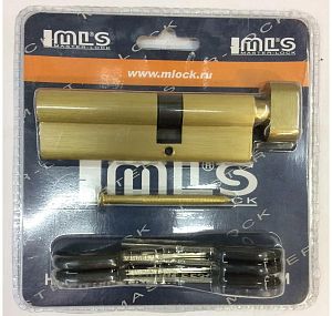 Цилиндровый механизм Master Lock 90мм (55х35Т) ключ/вертушка (золото); ?>