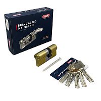 Цилиндровый механизм ABUS BRAVUS 3500 MAGNET MX PRO 90мм (40/50) ключ/ключ MS (латунь)