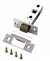 Защелка межкомнатная RENZ L 5-45 plastic SN (никель матовый) с пластиковым языком