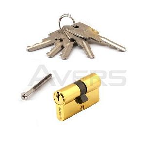 Цилиндровый механизм Avers ZC-60-G (золото) ключ/ключ; ?>