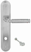 Дверная ручка на планке Extreza Benito 307 WC сантехническая PL05 (матовый хром) F05