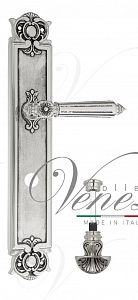 Дверная ручка на планке Venezia Castello WC-4 сантехническая PL97 (натур. серебро + чернение); ?>