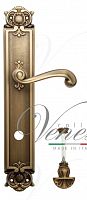 Дверная ручка на планке Venezia Carnevale WC-4 сантехническая PL97 (мат. бронза)