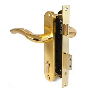Замок врезной Apecs 1227/60-G/GM (золото/матовое золото); ?>