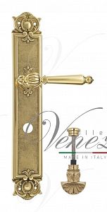 Дверная ручка на планке Venezia Pellestrina WC-4 сантехническая PL97 (полир. латунь); ?>