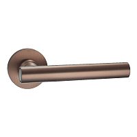 Дверная ручка на круглой розетке GRIFFIX 115 R TOOL MSC (матовая медь)
