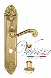 Дверная ручка на планке Venezia Carnevale WC сантехническая PL90 (полир. латунь)