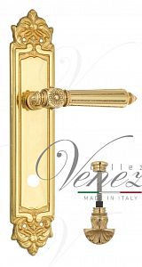 Дверная ручка на планке Venezia Castello WC-4 сантехническая PL96 (полир. латунь); ?>