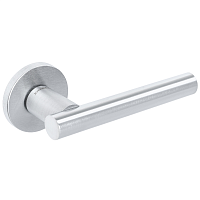 Дверная ручка Extreza Hi-Tech Slim PIVOT 132 R16 круглое основание F05 (матовый хром)