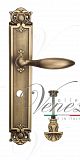 Дверная ручка на планке Venezia Maggiore WC-4 сантехническая PL97 (мат. бронза)