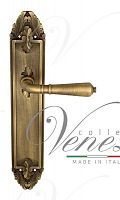 Дверная ручка на планке Venezia Vignole PASS проходная PL90 (мат. бронза)