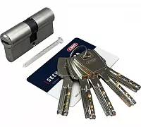 Цилиндровый механизм ABUS X6R410 95мм (35/60) ключ/ключ NI (матовый никель)