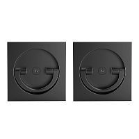 Ручка для раздвижных дверей Armadillo QUADRO SH55-BK8x2 BL-26 (черный)