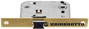 Врезной замок Zambrotto L70 SB (матовое золото) сантехнический; ?>