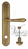 Дверная ручка на планке Venezia Vignole WC сантехническая PL02 (мат. бронза)