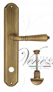 Дверная ручка на планке Venezia Vignole WC сантехническая PL02 (мат. бронза); ?>
