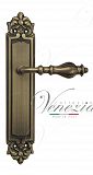 Дверная ручка на планке Venezia Gifestion PASS проходная PL96 (мат. бронза)