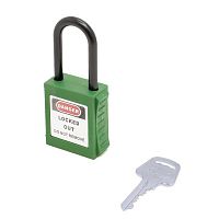 Навесной замок BD-G14 нейлоновая дужка Green (зелёный)