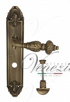 Дверная ручка на планке Venezia Lucrecia WC сантехническая PL90 (мат. бронза)