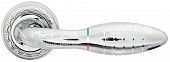 Дверная ручка Extreza MIREL (Мирел) 316 на розетке R02 полированный хром F04