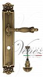 Дверная ручка на планке Venezia Olimpo WC-4 сантехническая PL97 (мат. бронза)