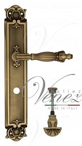 Дверная ручка на планке Venezia Olimpo WC-4 сантехническая PL97 (мат. бронза); ?>