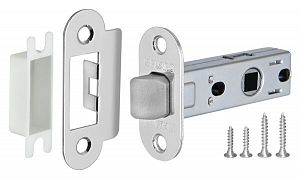 Защелка межкомнатная Fuaro P22-45-25 PLASTIC CP (хром); ?>