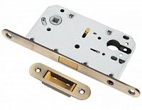 Врезной замок RENZ LBM 5085 PL магнитный под цилиндр AB (бронза античная)