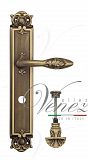 Дверная ручка на планке Venezia Casanova WC-4 сантехническая PL97 (мат. бронза)