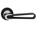 Дверная ручка ORO&ORO мод. 167-15 BLACK/CP (черный/хром блестящий)