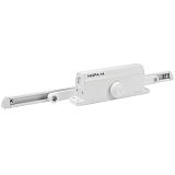 Дверной доводчик НОРА-M со скользящей тягой 450 Slider ISPARUS 110-160кг (белый)