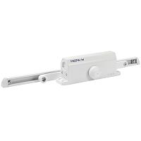 Дверной доводчик НОРА-M со скользящей тягой 450 Slider ISPARUS 110-160кг (белый)
