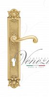 Дверная ручка на планке Venezia Carnevale CYL под цилиндр PL97 (полир. латунь)