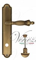 Дверная ручка на планке Venezia Olimpo WC сантехническая PL98 (мат. бронза)