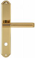 Дверная ручка на планке Extreza Tuba 126 WC сантехническая PL01 (полированная латунь) F01