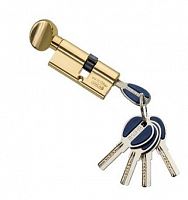 Цилиндровый механизм MSM CW70мм (40cх30) ключ/вертушка перфо. PB (Полированная латунь)