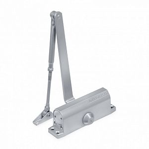 Доводчик Notedo легкий характер DC-080 НО от 60 до 120кг (серый) с функцией "HOLD OPEN"; ?>