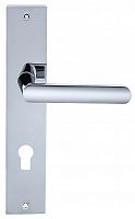 Дверная ручка на планке Extreza Hi-tech AQUA 113 PL11 CYL под цилиндр (полированный хром) F04
