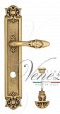 Дверная ручка на планке Venezia Casanova WC-4 сантехническая PL97 (франц. золото)