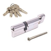 Цилиндровый механизм Apecs SM-90(40/50C)-C-NI (никель) ключ/вертушка