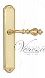 Дверная ручка на планке Venezia Gifestion PASS проходная PL02 (полир. латунь)