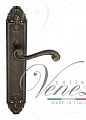Дверная ручка на планке Venezia Vivaldi PASS проходная PL90 (ант. серебро)