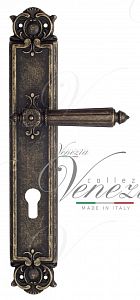 Дверная ручка на планке Venezia Castello CYL под цилиндр PL97 (ант. бронза); ?>
