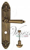 Дверная ручка на планке Venezia Castello WC сантехническая PL90 (мат. бронза)