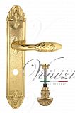 Дверная ручка на планке Venezia Casanova WC-4 сантехническая PL90 (полированная латунь)