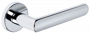 Дверная ручка Extreza Hi-Tech Slim AQUA 113 R12 круглое основание F04 (полированный хром); ?>