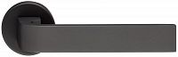 Дверная ручка Extreza Hi-Tech Slim SOUND 106 R12 круглое основание F27 (антрацит)