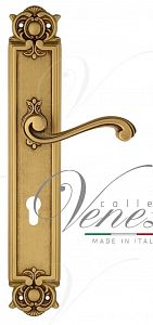 Дверная ручка на планке Venezia Vivaldi CYL под цилиндр PL97 (франц. золото); ?>